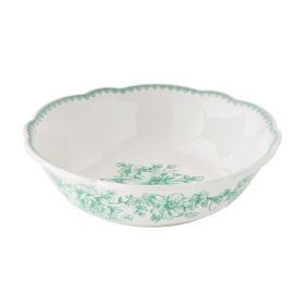 Agatha Stoneware Cereal Bowl, Green