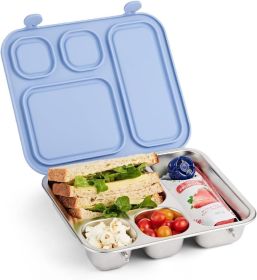 Stainless Steel Bento Box with Silicone Lid | Leak-proof | Toddler Lunch