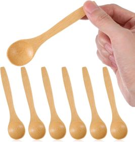 6PCS Bamboo Spoons, Mini Wooden Spoons 5.12 Inch