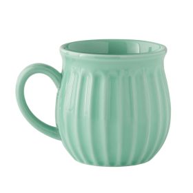 Colette 12 oz Green Stoneware Mug