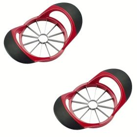 Apple Slicer Corer, Stainless Steel Upgrade 12 Sharp Apple Slicer Large, Ergonomic Plastic Handle Non-slip And Easy To Hold, Kitchen Fruit Divider Ru (Option: 2)