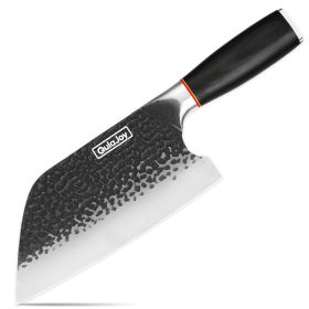 Qulajoy Meat Cleaver Knife - 7.3 Inch High Carbon Stainless Steel Butcher Knife For Meat Cutting Slicing Vegetables- Professional Chopper Knife For H (Option: Serbian Chef Knife)