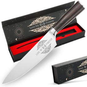 Gifts For Dad, Mom, Wife, Husband 8 Inch Chef Knife For Fathers Day Dad,Valentines Day, Mothers Day Gifts, Japanese 5cr15mov Kitchen Gyuto Chef Knive (Option: Chef Knife for Mon)